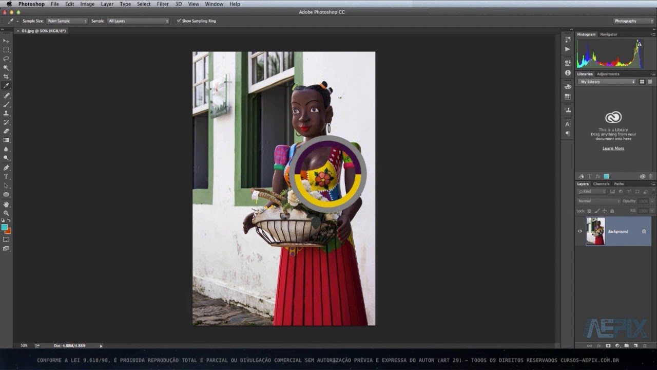 Como usar o conta-gotas no Photoshop