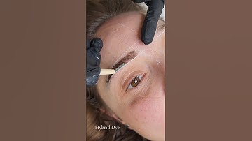 Hybrid Dye with Bronsun on brows #browdye #brows #hybridbrows #hybrid #browtransformation