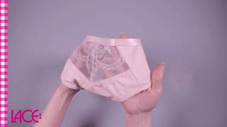 Krisline - Lingerie - Dorothy - String - Salmon - L - Lp020 Lace-Lingerie.nl