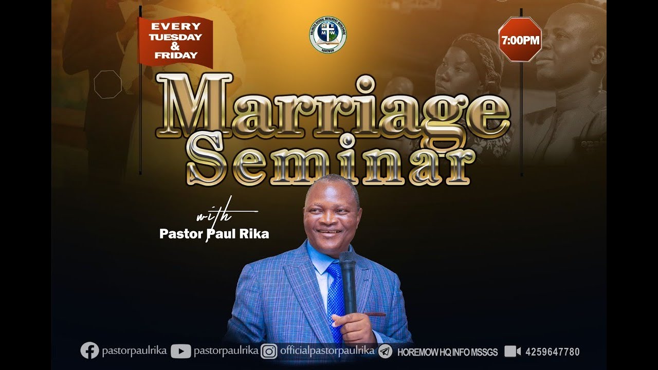 PERFECTING YOUR MARRIAGE RELATIONSHIP BY THE SCRIPTURE with Pastor Paul Rika (10/01/2023)