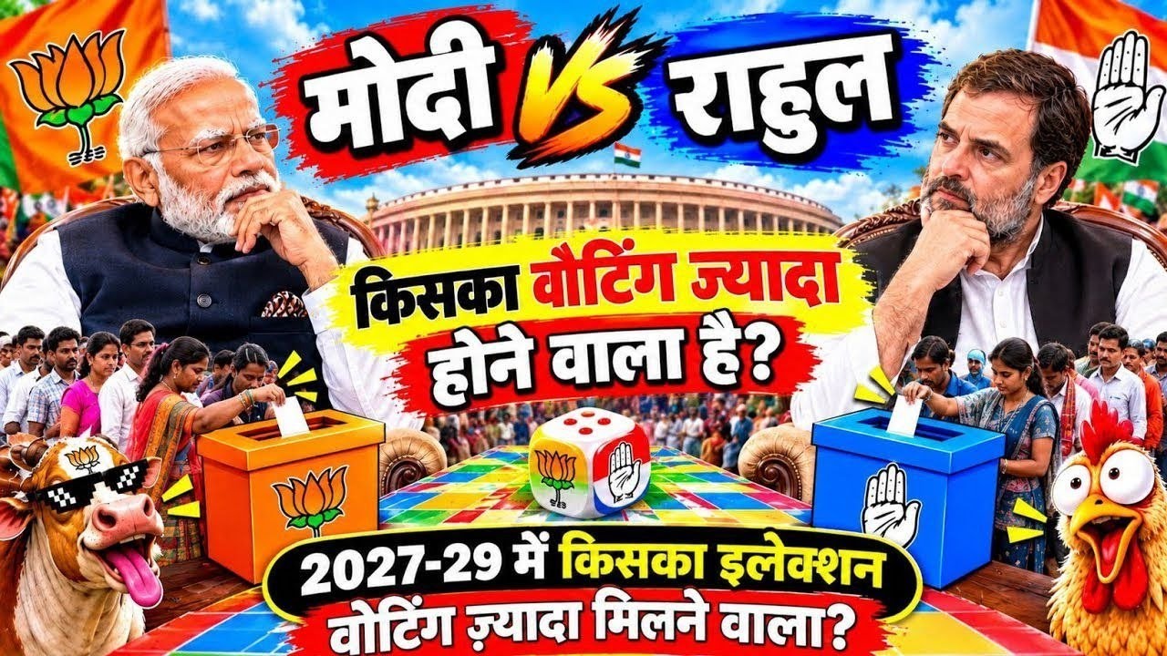 मोदी vs राहुल ⚡ | Funny Vote Challenge | आपकी पसंद कौन? #Live #Modi # ...