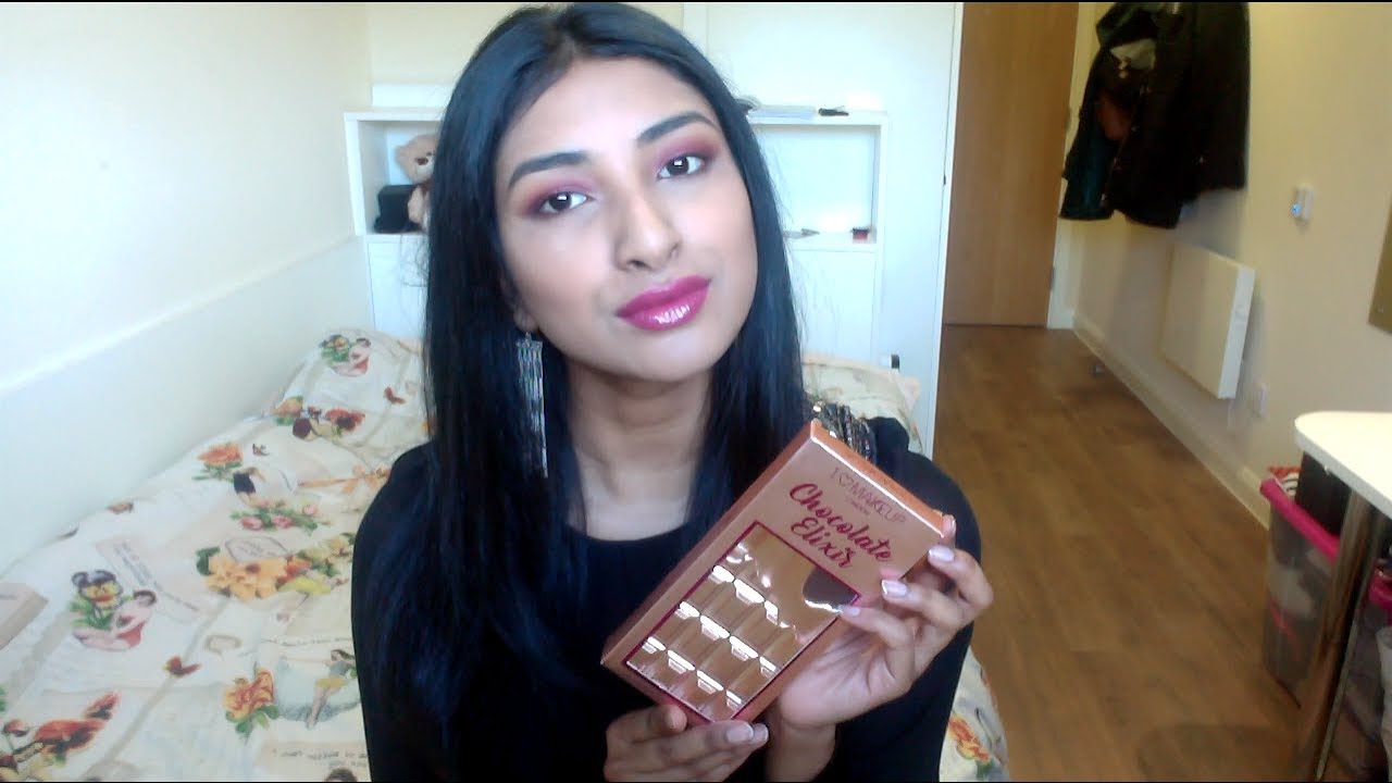 TESTING OUT CHOCOLATE ELIXIR PALETTE | GLAM LOOK