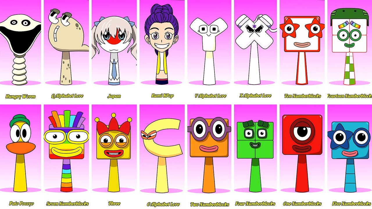 Sprunki OC ALL Phases H (Alphabet Lore), Sleepy Bird Pocoyo, Sweden, Pato Pocoyo,Cory Circle,Simson