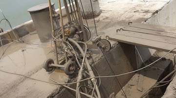 Cắt bê tông bằng dây kim cương, tháo dỡ công trình công nghiệp