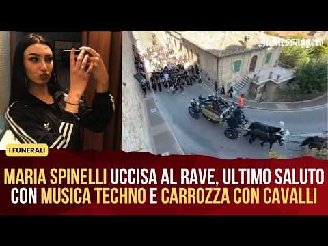 Video Maria Spinelli uccisa al rave, ultimo saluto con musica techno e carrozza con cavalli