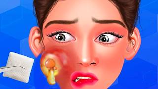 ASMR Treatment of bee sting wound on cheek | ASMR Animation