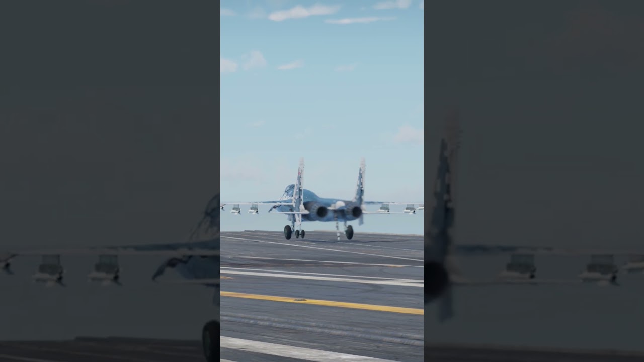 Su-33 Fighter Jet Pilot Ejection Over Carrier