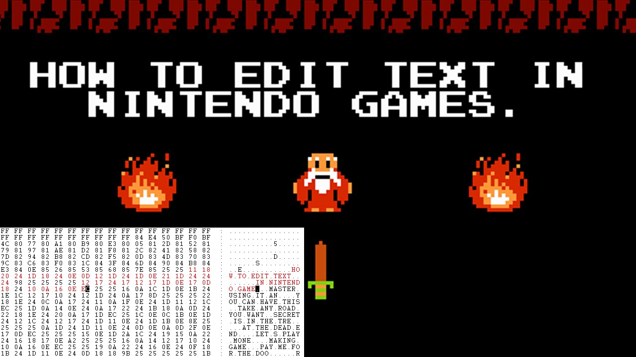 How to Edit Text in Nintendo Games - NES Hacking: Part 4 - YouTube