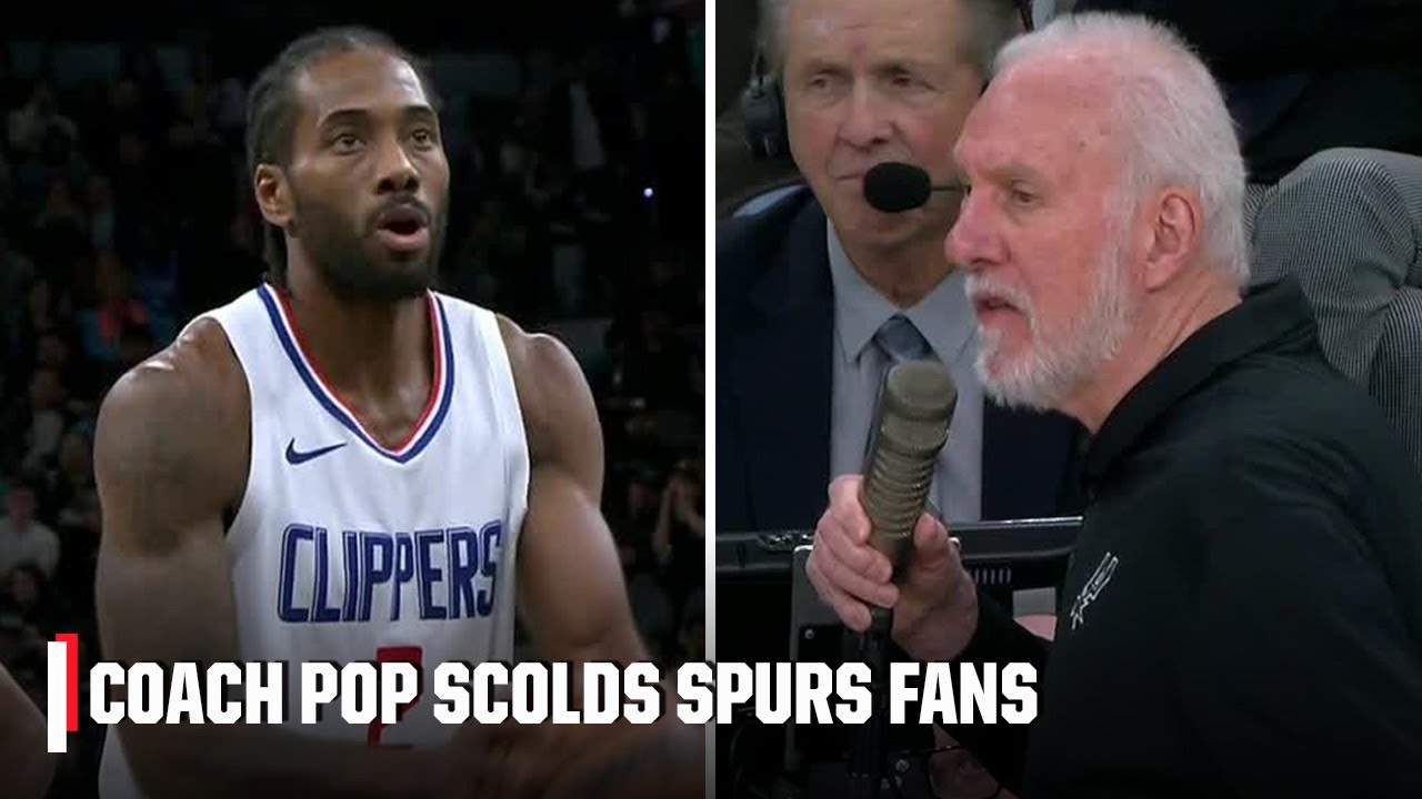 San Antonio coach Gregg Popovich scolds fans for booing former ...