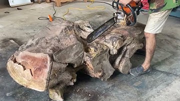 From Giant Root to Wonder // Carpenter Creates A Unique Table That Stuns the World