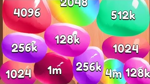 Jelly 2048 Blob Merge 3d Gameplay
