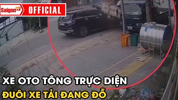 Vụ Va Chạm Hy Hữu tại Lục Ngạn: Xe Ô Tô Tông Trực Diện Đuôi Xe Tải Đang Đỗ | Tin tức SaigonTV