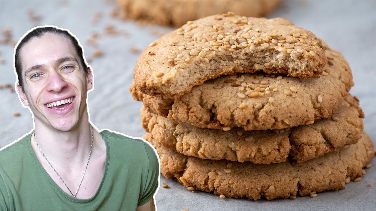 Biscuits Tahini (Sans Gluten, Vegan) - Biscuits croustillants au sésame
