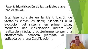ANALISIS ESTRUCTURAL MICMAC