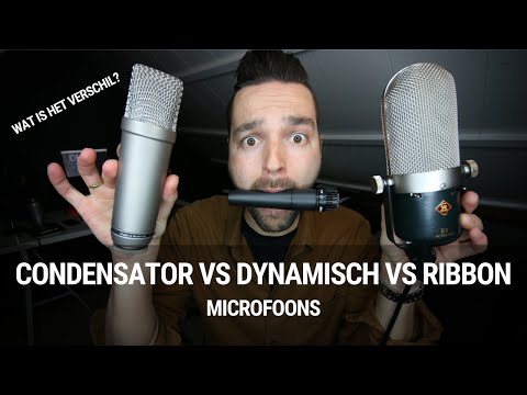 Condensator vs Dynamisch vs Ribbon microfoons - wat is het verschil?
