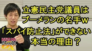 立憲民主党はブーメランの名手ぞろい！日本でいわゆる｢スパイ防止法｣ができない理由とは？