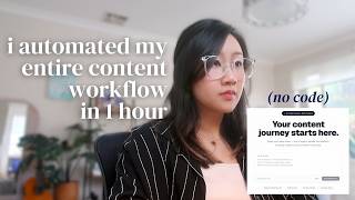 I built my own AI Workflow to Automate Content Creation in 1 Hour (spec-driven development)