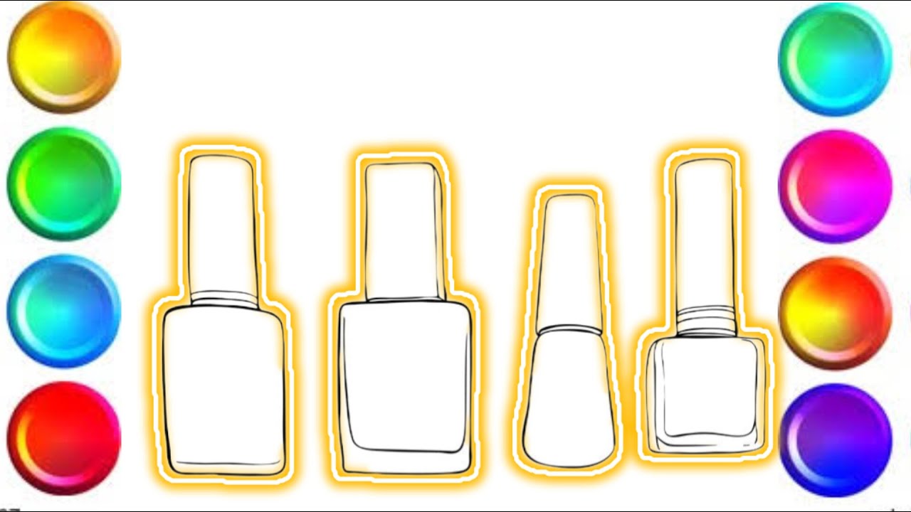 how to draw and colour nail polish nail polish drawing draw a