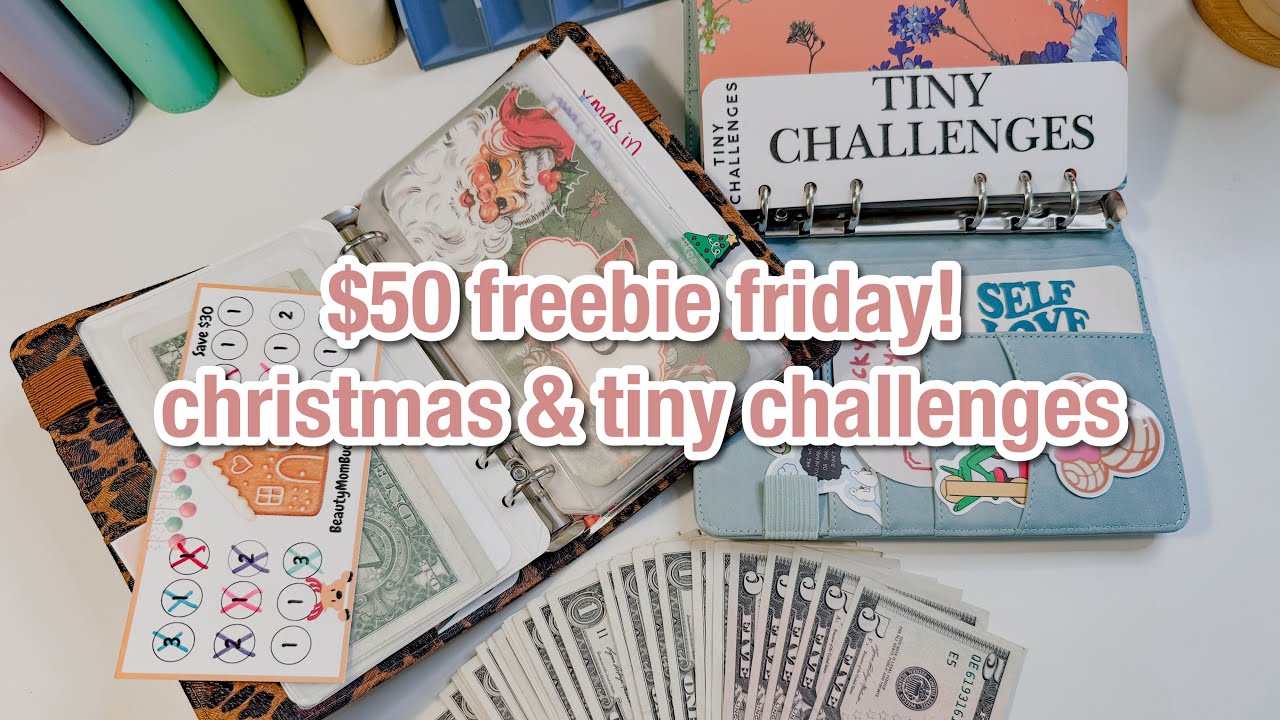 $50 christmas and sinking funds savings | festive and tiny challenges