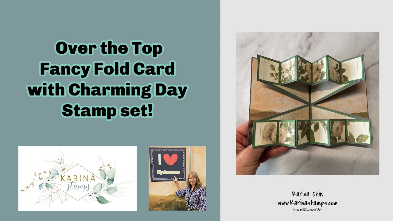 Over-the-Top Fancy Fold Card Tutorial | Charming Day Bundle | Stunning Floral Handmade Card Idea