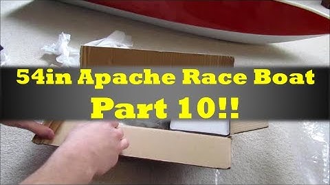 54in Rc Apache Race Boat Build Part 10