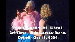 P!NK Pink When I Get There Live Acoustic Trustfall 2024 Detroit 10/15/24