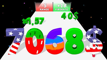 Digit Shooter 3D - Big Update (Part 3) Level Up Number Game Run Race Stack Master Max Level Freeplay
