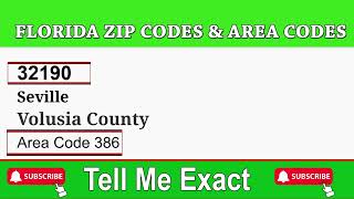 Seville, Volusia County Zip Code & Area Code