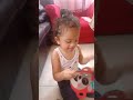 My baby playing with the animals book
