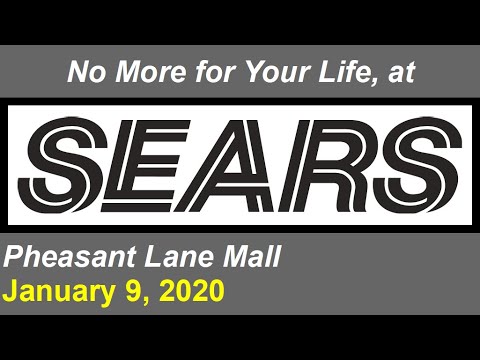 Video: Pheasant Lane Mall -da Sears bağlanır?