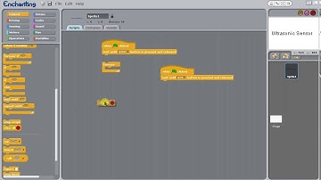 Lego NXT Ultrasonic Sensor with Enchanting
