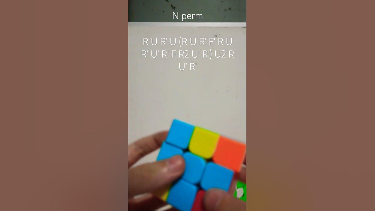 N perm algorithm #rubikscube #shorts - YouTube