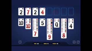Freecell Solitaire Blue - Online Free Game at 123Games.App screenshot 1