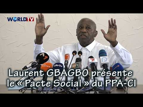 Côte d'Ivoire - PPA-CI : Laurent GBAGBO dévoile son « Pacte Social » pour répondre aux défis sociaux
