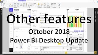 Октябрь 2018 г. Power BI Desktop — другие функции