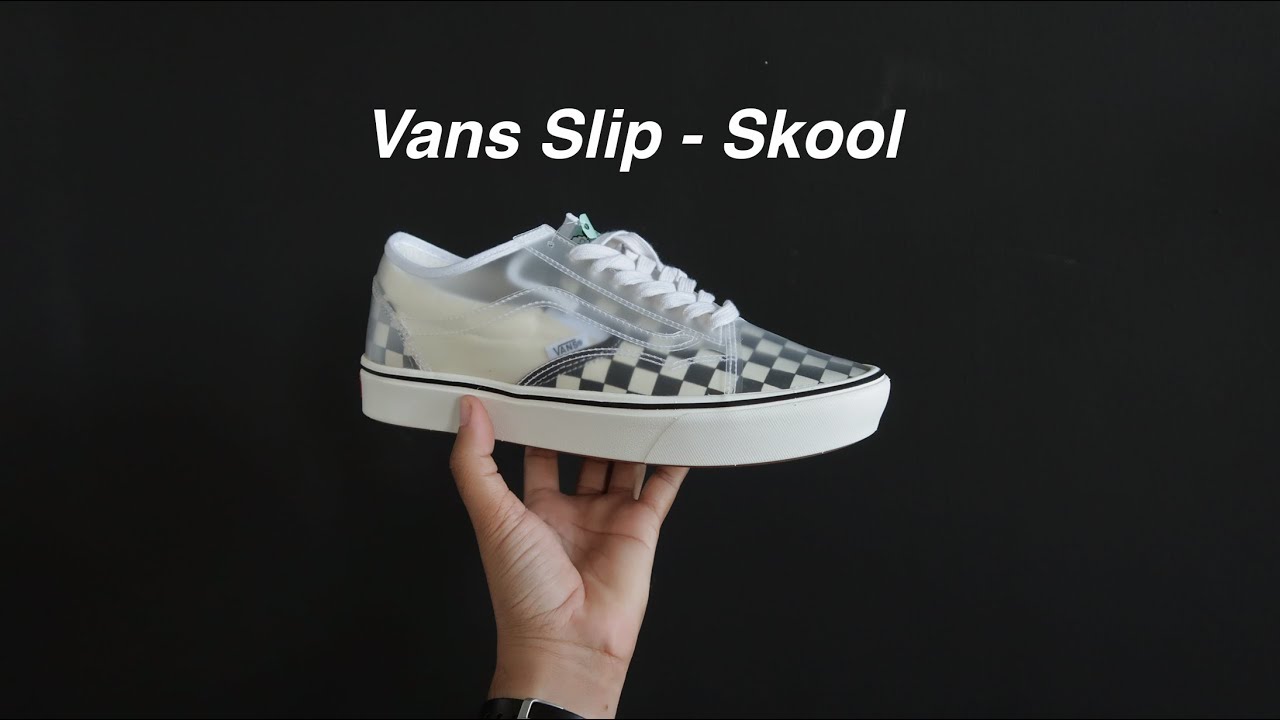 vans slip on checkerboard comfycush