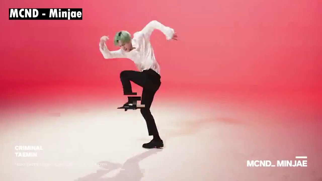 Idols dancing to Taemin's Criminal