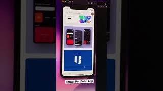 Flutter Portfolio App Concept #shorts screenshot 3