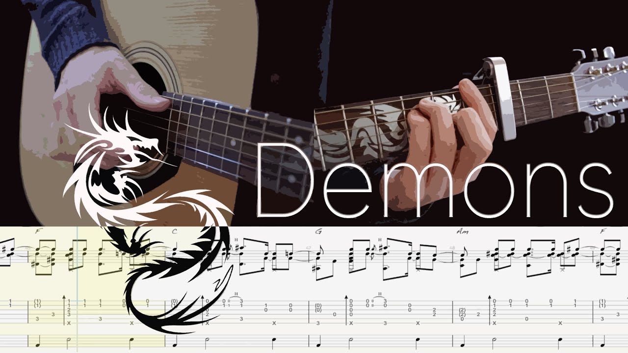 Demons Разбор на гитаре + ТАБЫ Fingerstyle Guitar Lesson with TABS