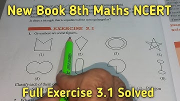 Chapter-3 Ex-3.1 Understanding Quadrilaterals || Class 8 Maths New Book