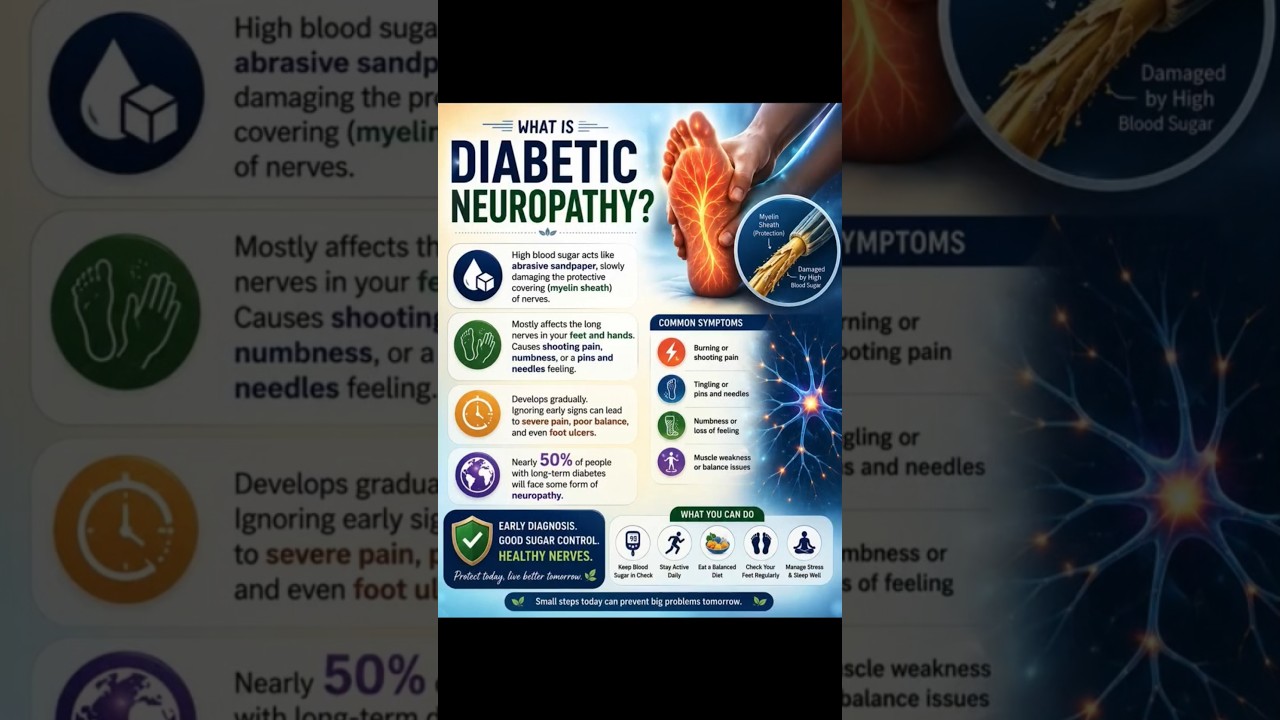 Diabetic Neuropathy Explained | Ayurvedic Management for Burning Feet, Tingling & Numbness 🌿