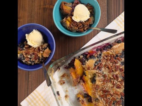 Peach Blueberry Dump Cake