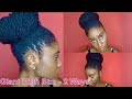 Giant High Bun on Sisterlocks - With & Without A Donut