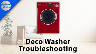 Deco Washer Troubleshooting