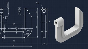 Clamp. cbp–20072023–007.01🐬 Autodesk Inventor part design tutorial
