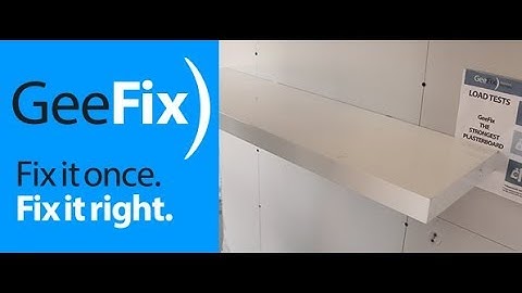 GeeFix - How to install floating shelves onto plasterboard walls.