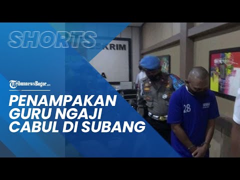 Tampang Guru Ngaji Cabul di Subang, Kepala Digunduli & Tangan Diborgol, Begini Penampakannya !