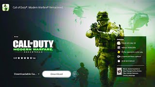 How To Download MODERN WARFARE REMASTERED on PLAYSTATION 5