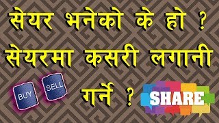 सेयर भनेको के हो ? यसमा कसरी लगानी गर्ने ? What is Share market? How to Invest ?