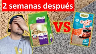 2 semanas después ALGO SALE MAL: Cat's Best Smart Pellets versus Cool Cat